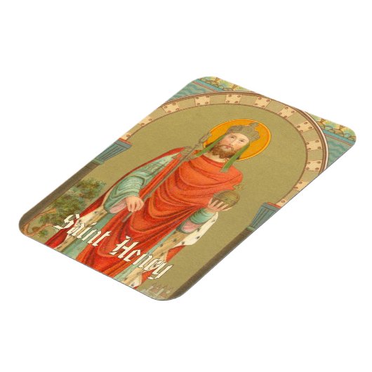 St. Henry II, keizer (BBS 10), rechthoekige Flexi Magneet (Linkerzijde)