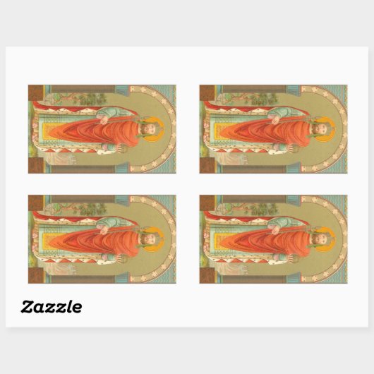 St. Henry II, keizer (BBS 10) Rechthoekige Sticker (Vel)