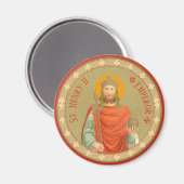St. Henry II, keizer (BBS 10) Round Magneet (Voorkant / Achterkant)