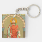 St. Henry II, keizer (BBS 10) Square Sleutelhanger (Achterkant)