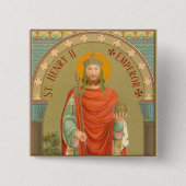 St. Henry II, keizer (BBS 10) Square Vierkante Button 5,1 Cm (Voorkant)