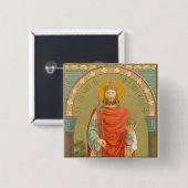 St. Henry II, keizer (BBS 10) Square Vierkante Button 5,1 Cm (Voorkant /achterkant)