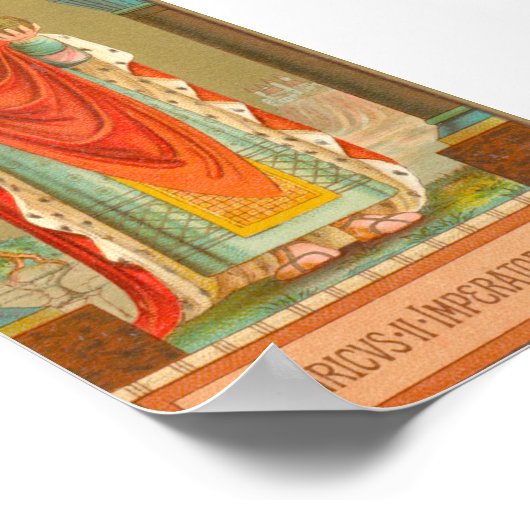 St. Henry II, keizer (BBS 10; Style 3) Poster (Hoek)