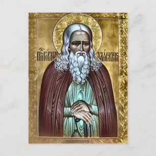 St. Herman van Alaska Orthodox Christelijk Icoon Briefkaart