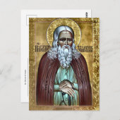 St. Herman van Alaska Orthodox Christelijk Icoon Briefkaart (Voorkant / Achterkant)