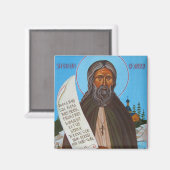 St Herman van Alaska Orthodox Icoon Magnet (Voorkant / Achterkant)