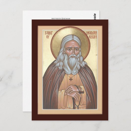 St. Herman van de Alaska Prayer Card Briefkaart (Voorkant / Achterkant)