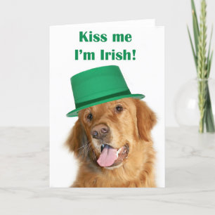 St het golden retriever van het Pasteitje Kaart