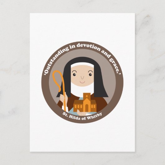 St. Hilda of Whitby Briefkaart (Voorkant)