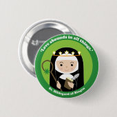 St. Hildegard Ronde Button 5,7 Cm (Voorkant /achterkant)