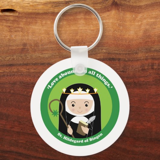 St. Hildegard Sleutelhanger (Voorkant)
