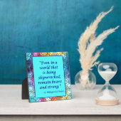 St Hildegard van Bingen Quote Plaque w/Easel Fotoplaat (Insitu)