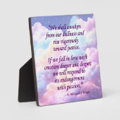 St Hildegard van Bingen Quote Plaque w/Easel Fotoplaat (Voorkant)