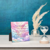 St Hildegard van Bingen Quote Plaque w/Easel Fotoplaat (Insitu)