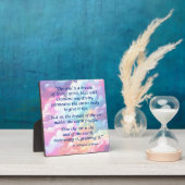 St Hildegard van Bingen Quote Plaque w/Easel Fotoplaat (Insitu)