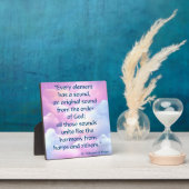 St Hildegard van Bingen Quote Plaque w/Easel Fotoplaat (Insitu)