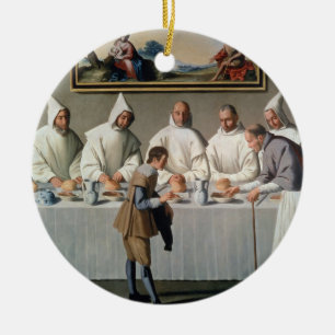 St. Hugh of Cluny (1024-1109) in de fabriek van Keramisch Ornament