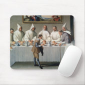 St. Hugh of Cluny (1024-1109) in de fabriek van Muismat (Met muis)