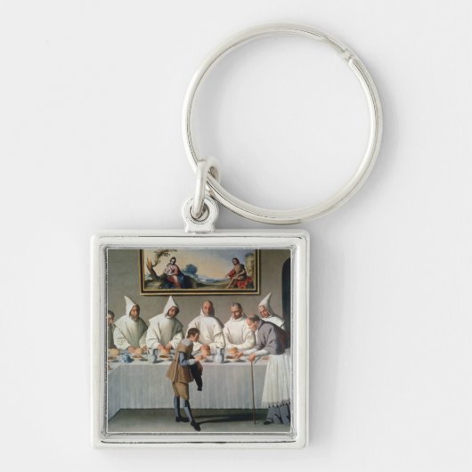 St. Hugh of Cluny (1024-1109) in de fabriek van Sleutelhanger (Voorkant)