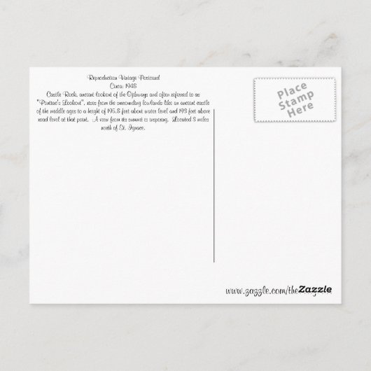 St. Ignace Michigan Briefkaart (Achterkant)