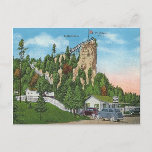 St. Ignace Michigan Briefkaart (Voorkant)