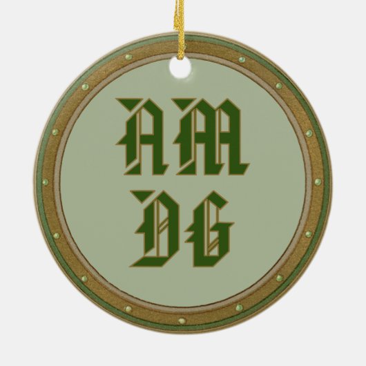 St. Ignatius Loyola (BK 050; Abbrev. Latijnse Mott Keramisch Ornament (Achterkant)