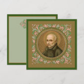 St. Ignatius Loyola (BK 050) Blank vierkant groet (Voorkant / Achterkant)