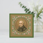 St. Ignatius Loyola (BK 050) Blank vierkant groet (Staand voorkant)