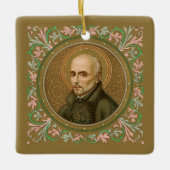 St. Ignatius Loyola (BK 050; Motto) Keramisch Ornament (Voorkant)