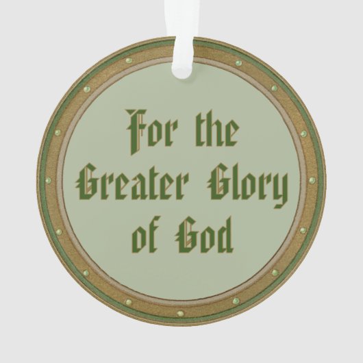 St. Ignatius Loyola (BK 050; Motto) Ornament (achterkant)