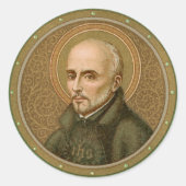 St. Ignatius Loyola (BK 050) Ronde Sticker (Voorkant)