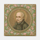 St. Ignatius Loyola (BK 050) Square Magneet (Voorkant)