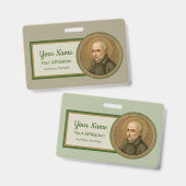 St. Ignatius Loyola (BK 050) (stijl 2) Badge (Voor- en achterkant)