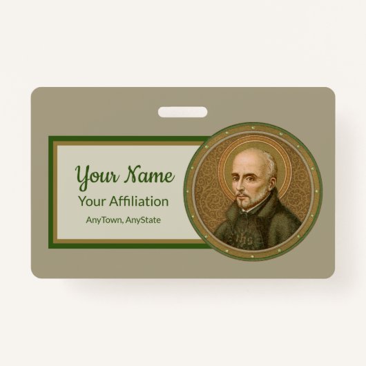 St. Ignatius Loyola (BK 050) (stijl 2) Badge (Voorkant)