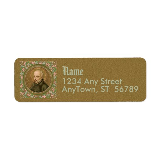 St. Ignatius Loyola (BK 050) (stijl 2) Etiket (Voorkant)