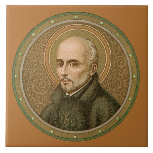 St. Ignatius Loyola (BK 050; Stijl 2) Tegeltje (Voorkant)