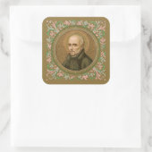 St. Ignatius Loyola (BK 050) Vierkante Sticker (Tas)