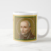 St Ignatius Loyola (JM 27; Citaat) Giant Coffee Mo Grote Koffiekop (Rechts)