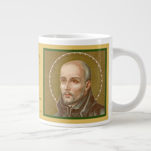 St Ignatius Loyola (JM 27; Citaat) Giant Coffee Mo Grote Koffiekop (Rechts)