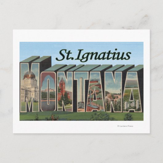 St. Ignatius, Montana Briefkaart (Voorkant)