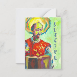 St. Ignatius of Loyola card Notitiekaartje