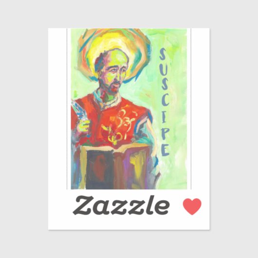 St. Ignatius of Loyola card Sticker (Vel)