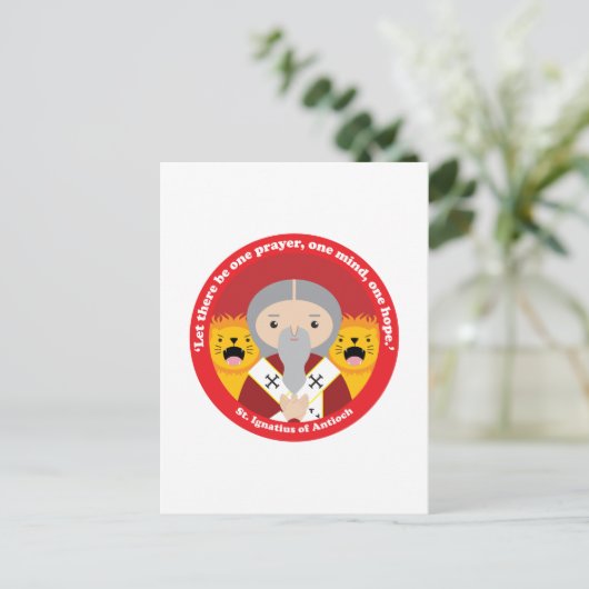 St. Ignatius van Antioch Briefkaart (Staand voorkant)