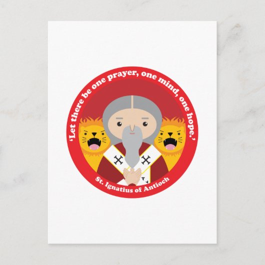 St. Ignatius van Antioch Briefkaart (Voorkant)
