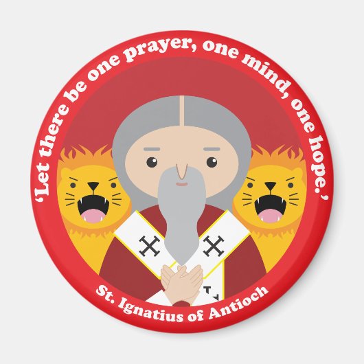 St. Ignatius van Antioch Magneet (Voorkant)