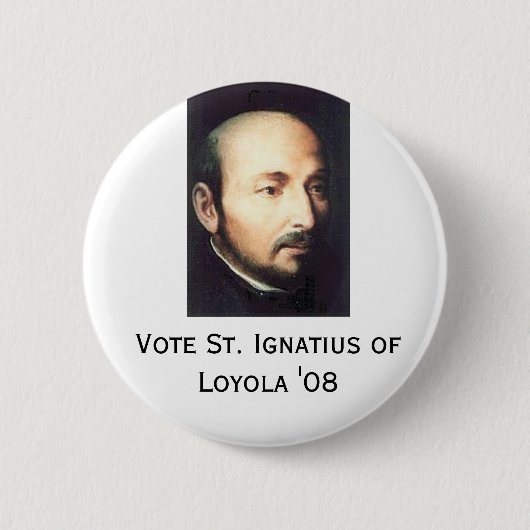 St. Ignatius van Loyola '08 Ronde Button 5,7 Cm (Voorkant)