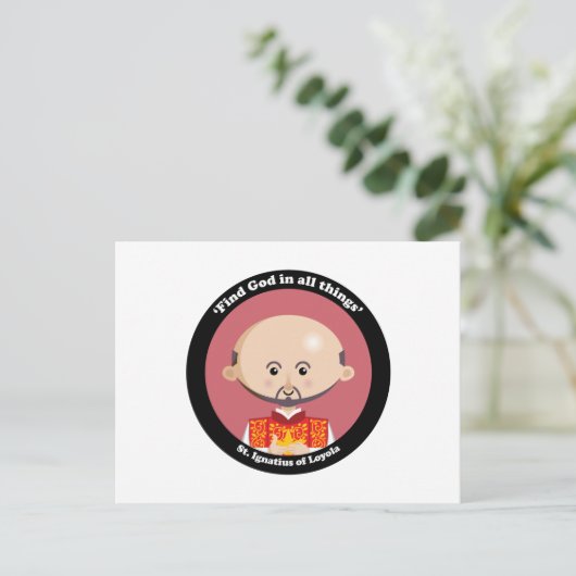 St. Ignatius van Loyola Briefkaart (Staand voorkant)