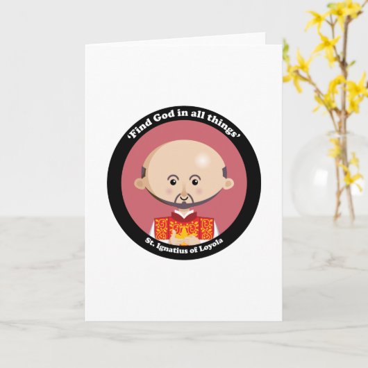 St. Ignatius van Loyola Kaart (Gele Bloem)