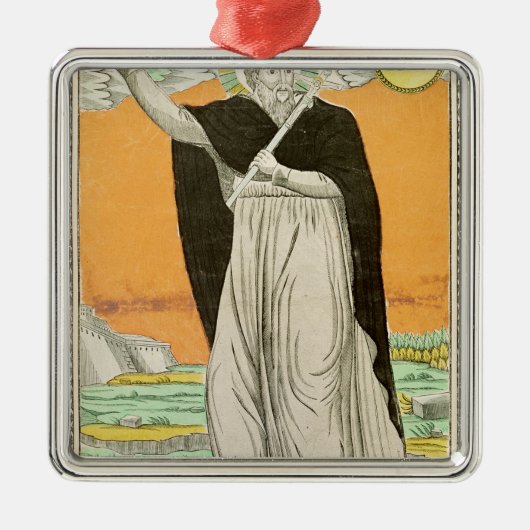 St. Ignatius van Loyola Metalen Ornament (Voorkant)