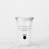 St. Ignatius van Loyola Quote Tumbler Acryl Drinkbeker (Voorkant)